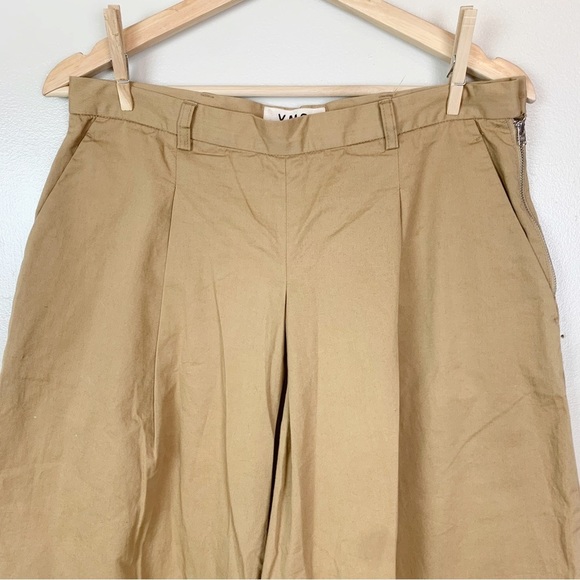 YMC You Must Create 100% Cotton Wide Leg Culottes Tan Khaki US 10 - Picture 4 of 15